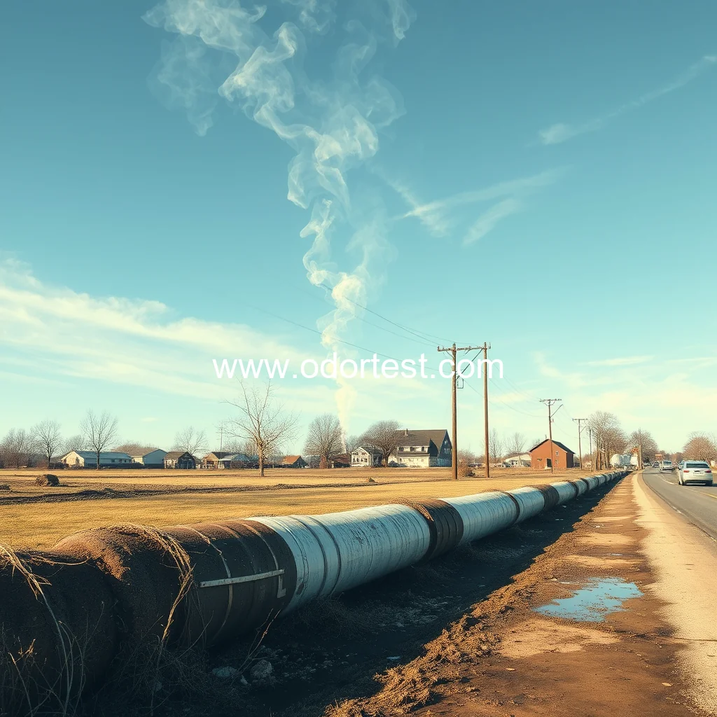 Artistic representation for Dry weather causing sewage smell in Springfield surrounding areas