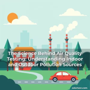 Artistic representation for The Science Behind Air Quality Testing: Understanding Indoor and Outdoor Pollution Sources